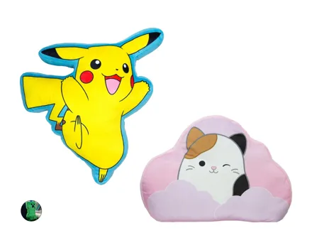Konturenkissen Minecraft/Pokémon/Squishmallows