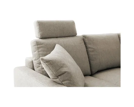 Kopfstütze Pierre Stoff taupe