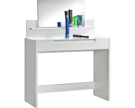 Kosmetiktisch Mailand Dekor weiss 97 x 126 x 42 cm