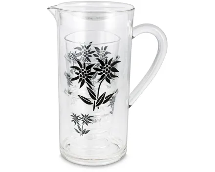 Krug 1.8L+4 Gläser 3dl Set Edelweiss