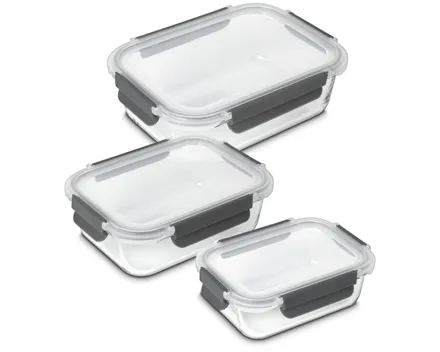 Kuhn Rikon Glasbehälter Set 3 Stück 0.64/1.05/1.5