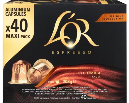 L’OR Espresso Kaffeekapseln Colombia