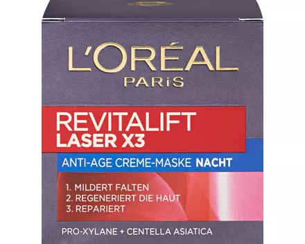 L’Oréal Anti-Age-Crèmemaske Nacht Revitalift Laser X3