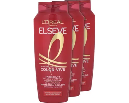L'Oréal Elsève Color-Vive Shampoo 3 x 250 ml