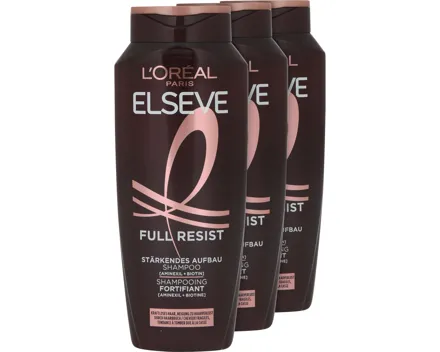 L'Oréal Elsève Full Resist Power Booster Pflegeshampoo 3 x 250 ml