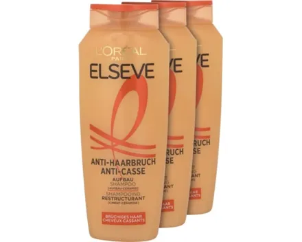 L'Oréal Elsève Shampoo Anti-Haarbruch 3 x 250 ml