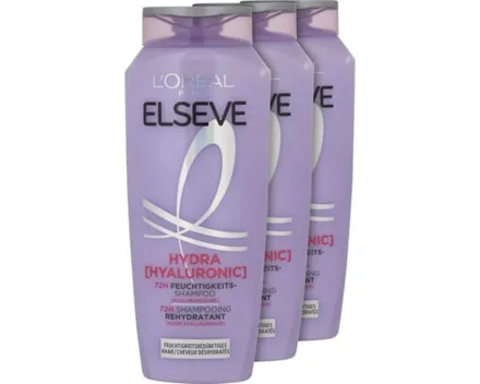 L'Oréal Elsève Shampoo Hydra Hyaluronic 3 x 250 ml