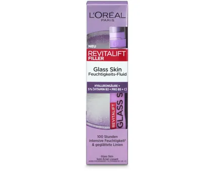 L'Oréal Paris Revitalift Filler Glass Skin Feuchtigkeits-Fluid, 50ml