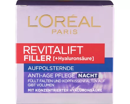 L’Oréal Revitalift Filler Anti-Age-Pflege Gesichtscrème Nacht