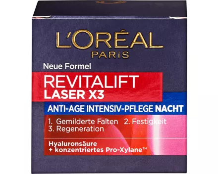 L’Oréal Revitalift Laser X3 Anti-Age-Intensiv-Pflege Gesichtscrème Nacht