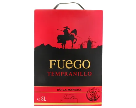 La Mancha DO Tempranillo Fuego, bag-in-box – Rotwein, Spanien