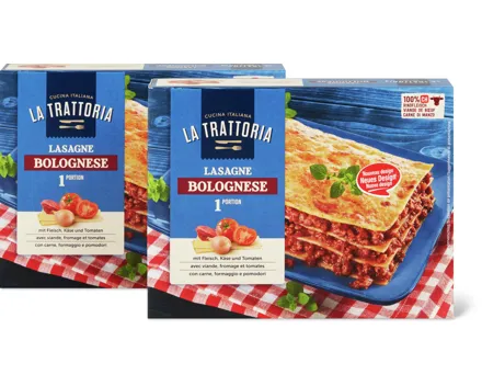 La Trattoria-Bolognese- oder -Verdure-Lasagne, Duo-Pack