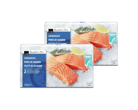 Lachsfilets ASC 2x 250g