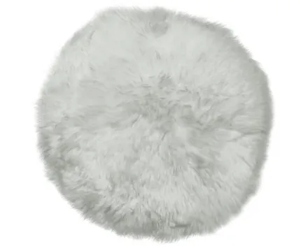 Lammfell Sitzkissen weiss