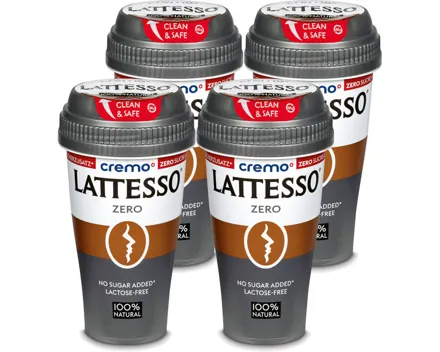 Lattesso Zero 4x 250ml