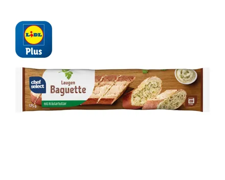 Laugenbaguette mit Kräuterbutter