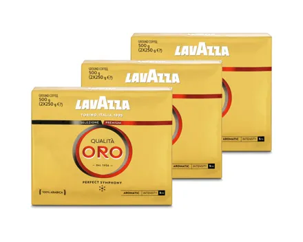 Lavazza Oro gemahlen 3x 500g