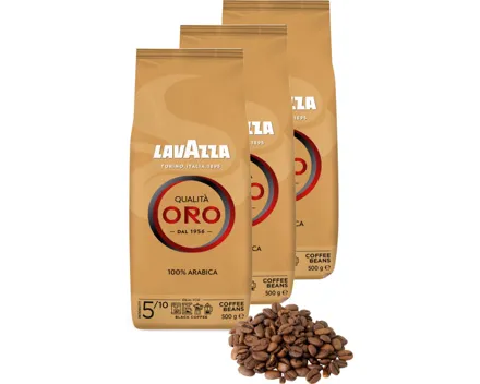 Lavazza Qualità Oro Bohnenkaffee 3x 500g