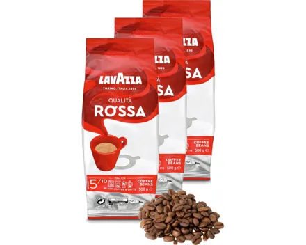 Lavazza Qualità Rossa Bohnenkaffee 3x 500g