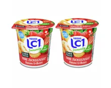 LC1 Joghurt ohne Zuckerzusatz Banane & Erdbeere laktosefrei 2x150g