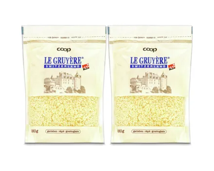 Le Gruyère Reibkäse 2x 250g