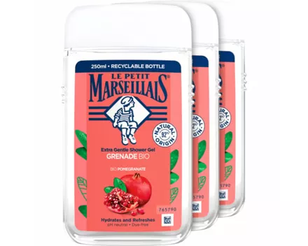 Le Petit Marseillais Dusch Granatapfel 3 x 250 ml