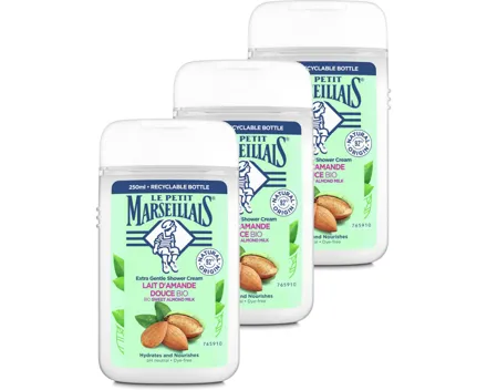Le Petit Marseillais Dusch Süssmandel 3x 250ml