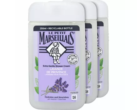 Le Petit Marseillais Duschcreme Lavendel aus der Provence 3 x 250 ml