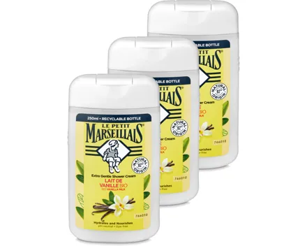 Le Petit Marseillais Duschcreme Vanille 3x 250ml