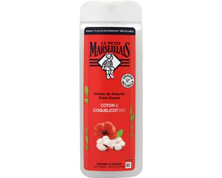 Le Petit Marseillais Duschgel Cotton Milk & Poppy 400 ml