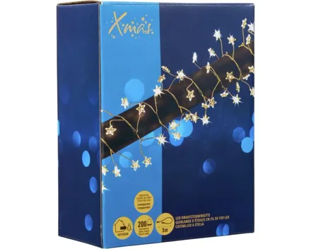 LED Drahtsternenkette Angelhair 200 LED