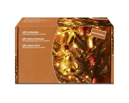 LED Lichterkette 100Led Warmw. Ip55