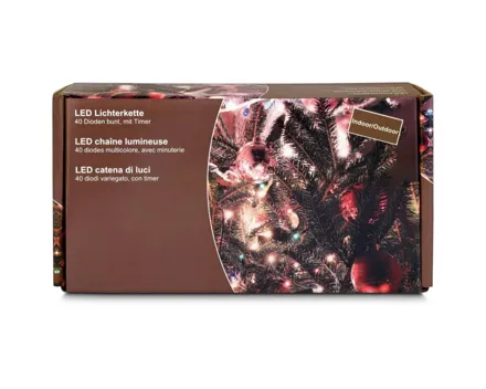 LED Lichterkette 40d Bunt Ind./outd.ip55