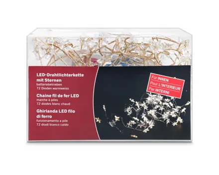 LED Lichterkette Angelhair Sternen 180cm