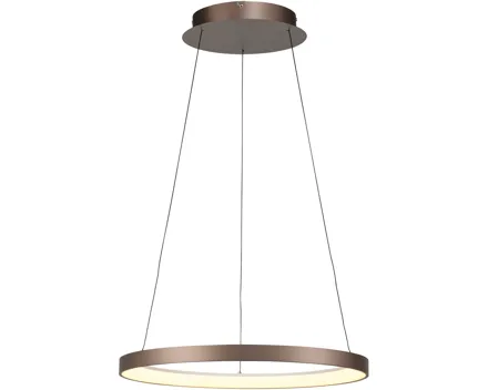 LED-Pendelleuchte Hoop, coffee dimmbar