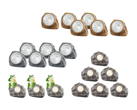 LED-Solarleuchten, 3er/6er