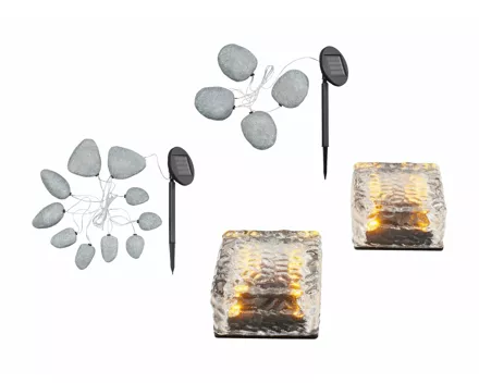 LED-Solarleuchten-Set/Solar-Bodenlichterkette
