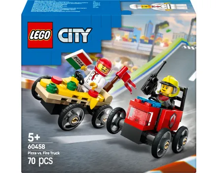 Lego City Pizzalieferwagen vs. Löschauto