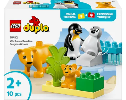 Lego Duplo Wildtier-Familien: Pinguin & Löwen
