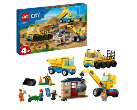 Lego® City 60391 Baufahrzeuge und Kran mit Abrissbirne 4+ Jahren