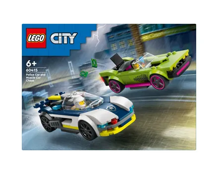 Lego® City 60415 Verfolgungsjagd mit Polizeiauto und Muscle Car 6+ Jahre