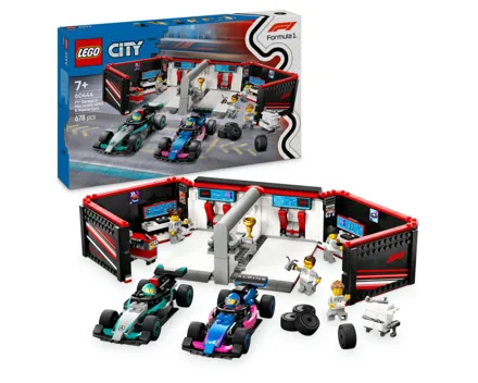 Lego® City 60444 F1 Garage mit Mercedes-AMG & Alpine Rennautos ab 7 Jahren