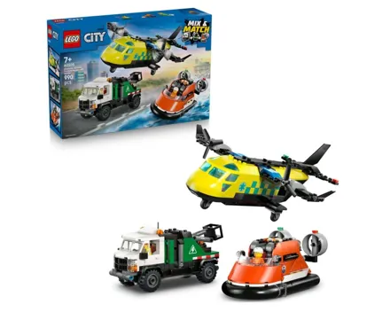 Lego® City 60505 Kombinationsset mit Flugzeug, Wartungsfahrzeug und Luftkissenboot 7+ Jahre