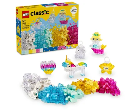 Lego® Classic 11040 Zauberbox mit durchsichtigen Steinen, Bunte Bausteine ab 5 Jahren