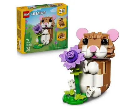 Lego® Creator 3-in-1 31376 Niedlicher Hamster mit Blume 7+ Jahre