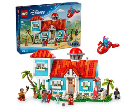 Lego® ǀ Disney 43268 Das Strandhaus aus „Lilo und Stitch“ - Bauspielzeug ab 9 Jahren