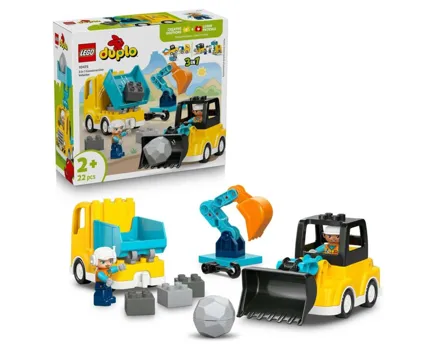 Lego® Duplo 10475 Baufahrzeuge – 3-in-1-Set 2+ Jahre