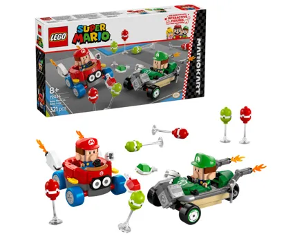Lego® Super Mario 72034: Mario Kart – Baby Mario vs. Baby Luigi ab 8 Jahren