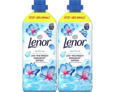 Lenor Aprilfrisch 1.491L, 71 Waschgänge 2x 1.49l