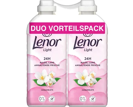 Lenor Light Weichspüler Jasminblüte, 2 x 71 Waschgänge